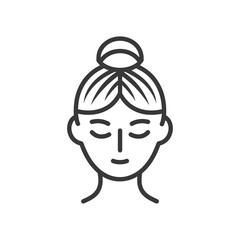 culture minimalist line art icon logo symbol icon black color only