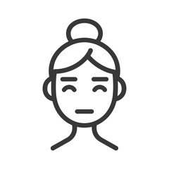 Fototapeta premium culture minimalist line art icon logo symbol icon black color only