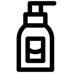 Lotion. Editable stroke vector icon.