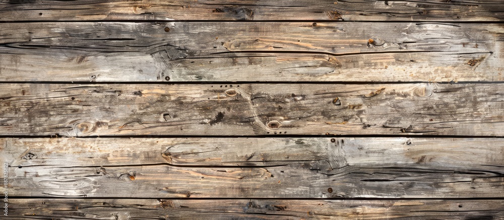 Poster a weathered teak wood plank creates a rustic backdrop with a copy space image