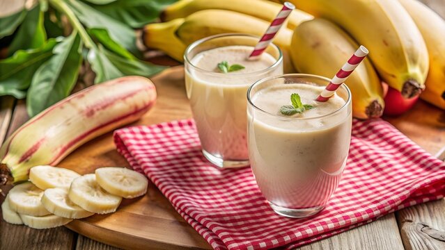 refreshing banana smoothie, Banana Licuado (Batido).