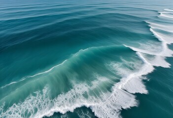 Beautiful beach scenery, high angle view of the sea
