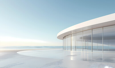 Naklejka premium building with sky