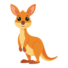 Illustration of Kangaroo standing isolated