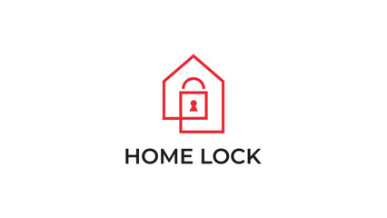 lock house security logo design