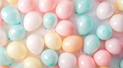 Pastel Matte Party Birthday Balloons 
