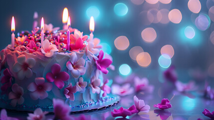 cake with candles