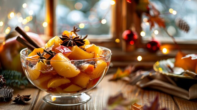 Aromatic Apple Compote with Star Anise.
