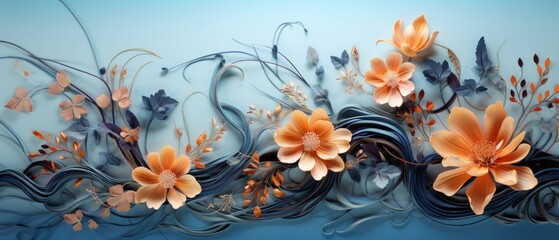 Fototapeta premium Embroidery Material Structure Background - Generative AI