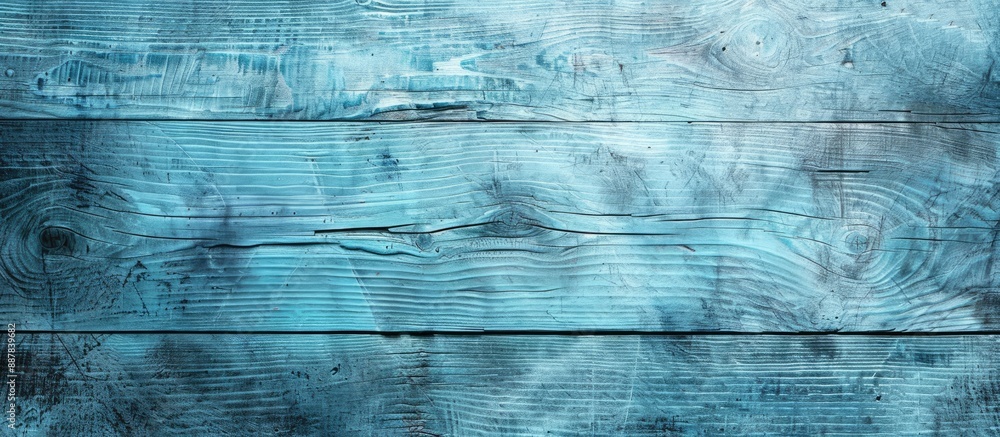 Aufkleber wooden board background in light blue with a textured surface for a copy space image