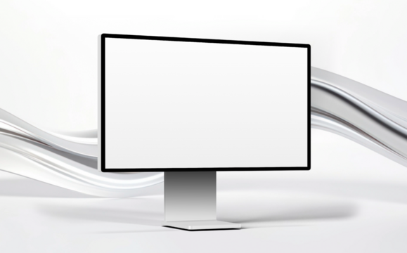 Computer screen png All-in-One PC mockup, transparent design