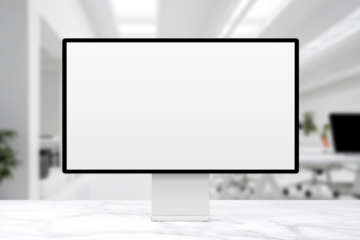 Computer screen png All-in-One PC mockup, transparent design