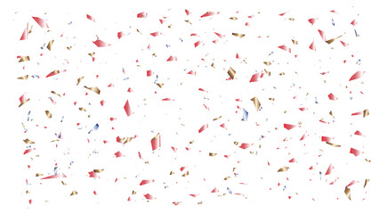 The shining gold dust, confetti with reflections.Festive background with gold glitter and confetti for celebration.Shining gold dust  texture on a transparent background. Abstract gold particles.
