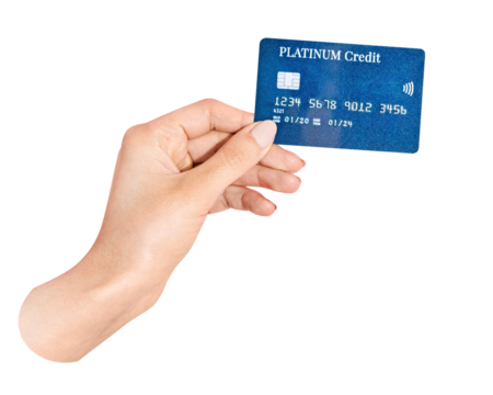 Shopping png credit card, transparent background - Powered by Adobe