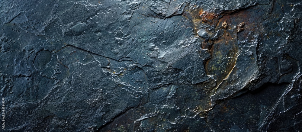 Fototapete Slate textured background in dark colors with copy space image available