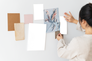 White name card design element