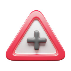 Obraz premium Traffic Sign And Symbol 3D Icon or Road sign 3d icon