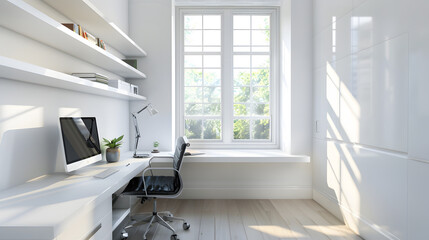 Generative AI, Modern Home Office Design: Inspiring Workspace Ideas