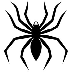 Spider silhouette vector illustration