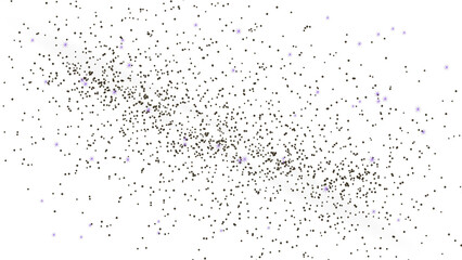 Confetti, sequins, dust, sparks. Glitter silver Holiday banner with glow particle. Sparkle silver bokeh. Luxury background. Silver star effect. Festive party. Twinkle flash silver png.