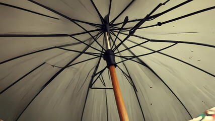Fototapeta premium open old umbrella