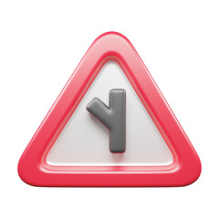 Traffic Sign And Symbol 3D Icon or Road sign 3d icon