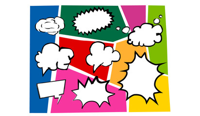 アメコミな吹き出し