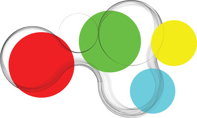 Abstract flow linear fluid round shapes .Curved lines pattern . Music sound wave . Vector illustration
