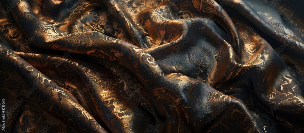 Poster Exquisite fabric with a luxurious texture. with copy space image. Place for adding text or design