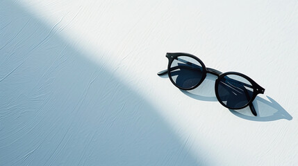 Sunnies on a plain white backdrop, looking cool