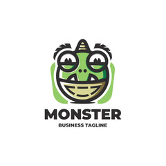 pocket monster mascot logo vector