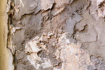 Old concrete wall fragment
