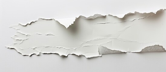 Fototapeta premium White paper showing torn edges suitable for advertisement with copy space image