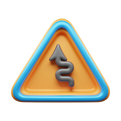 Traffic Sign And Symbol 3D Icon or Road sign 3d icon
