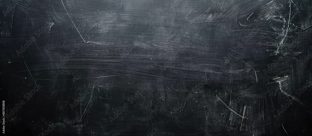 Aufkleber Modern creative design with blackboard appearance on a dark paper texture background providing ample copy space for text
