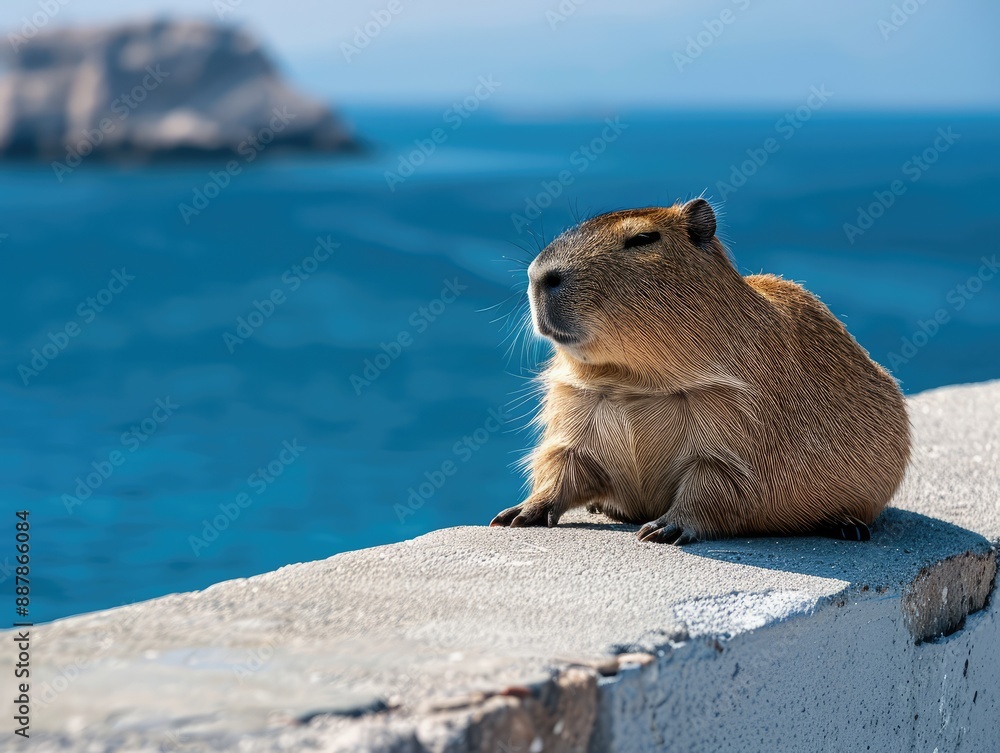 Wall mural prairie dog eating