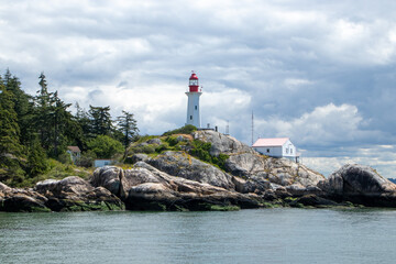 Lighthouse near Vancouver in British Columbia, Canada.