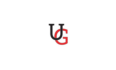 UG, GU , U , G , Abstract Letters Logo Monogram