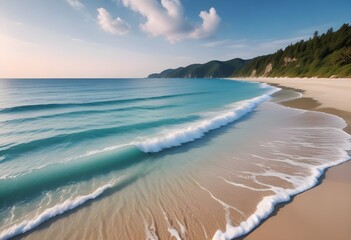 Fototapeta premium Beautiful sea beach photo