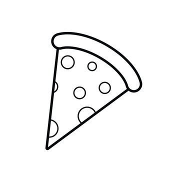 recommend clip art: Pizza line icon. pizza slice icon. piece of pizza simple vector icon