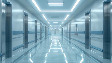 Fototapeta premium Modern Hospital Corridor