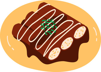 Mexican Food Set enmoladas