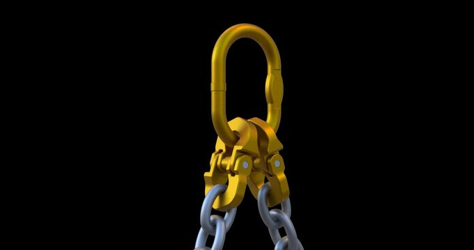 Heavy duty chain made of alloy steel; safe and secure lifting and rigging system