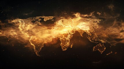 Fiery World Map