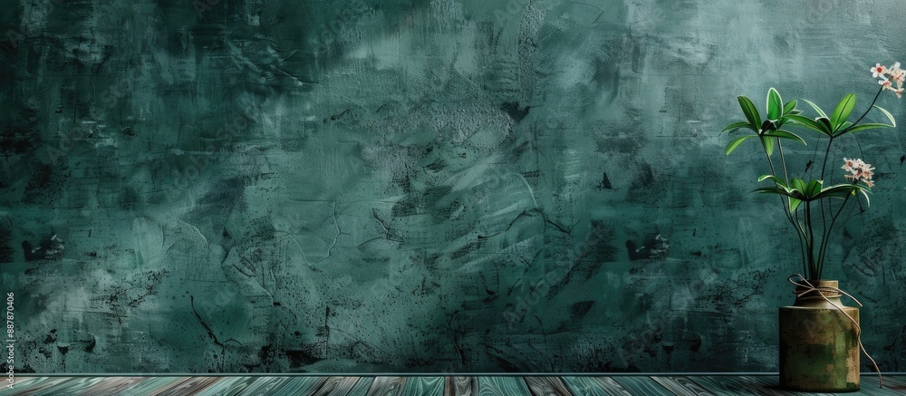 Aufkleber Studio background with a color texture displaying an empty cement wall pattern for showcasing cosmetic and nature products in online sales featuring a copy space image