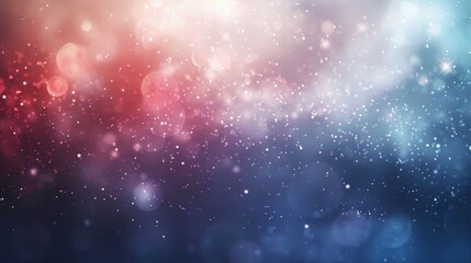 Obraz premium Smoky red white and blue hues with light sparkles peaceful Memorial Day background