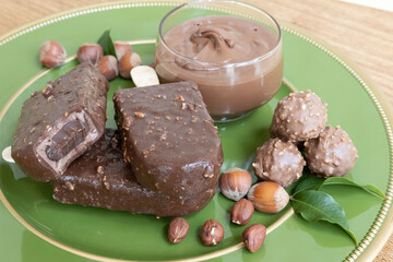 Sorvete chocolate avelã