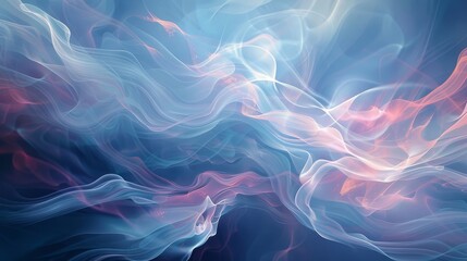 Fototapeta premium Blue base with swirling red and white shapes shimmering lights Memorial Day look