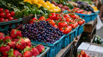 Fresh Fruits from Farms at the Local Market