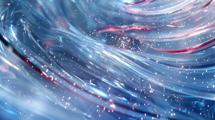 Design with blue silver textures red white lines and light effects